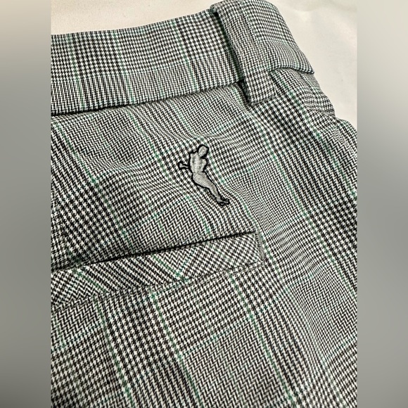 Golfino Men Gray Green Plaid Golf Shorts Ballmarker Size 38 Unisex Size XL EUC - Picture 4 of 13